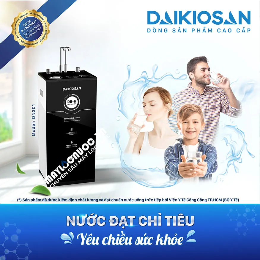 Máy lọc nước RO Dr.H nóng nguội lạnh 2D Daikiosan DN301